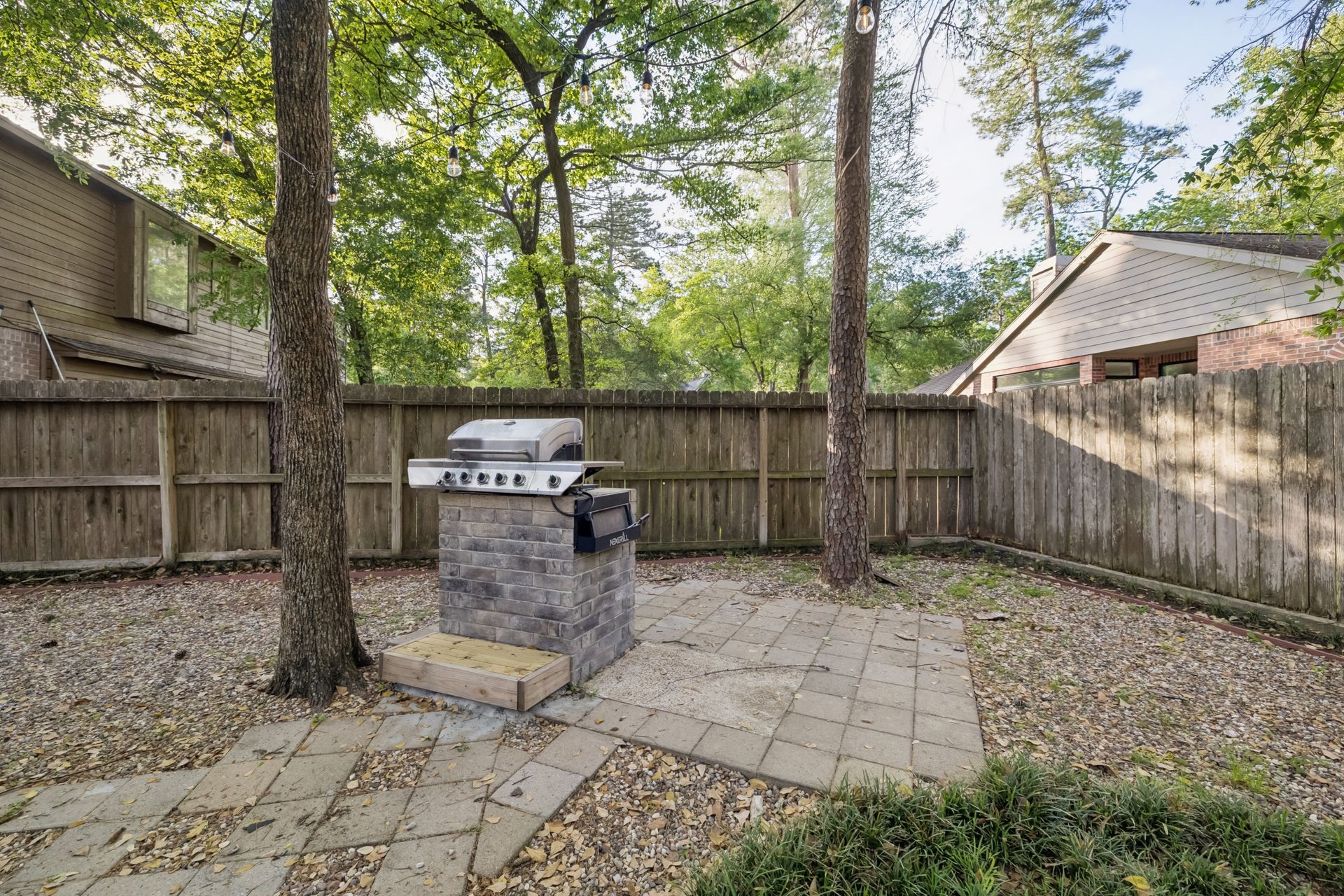 Backyard Fire Pit Area